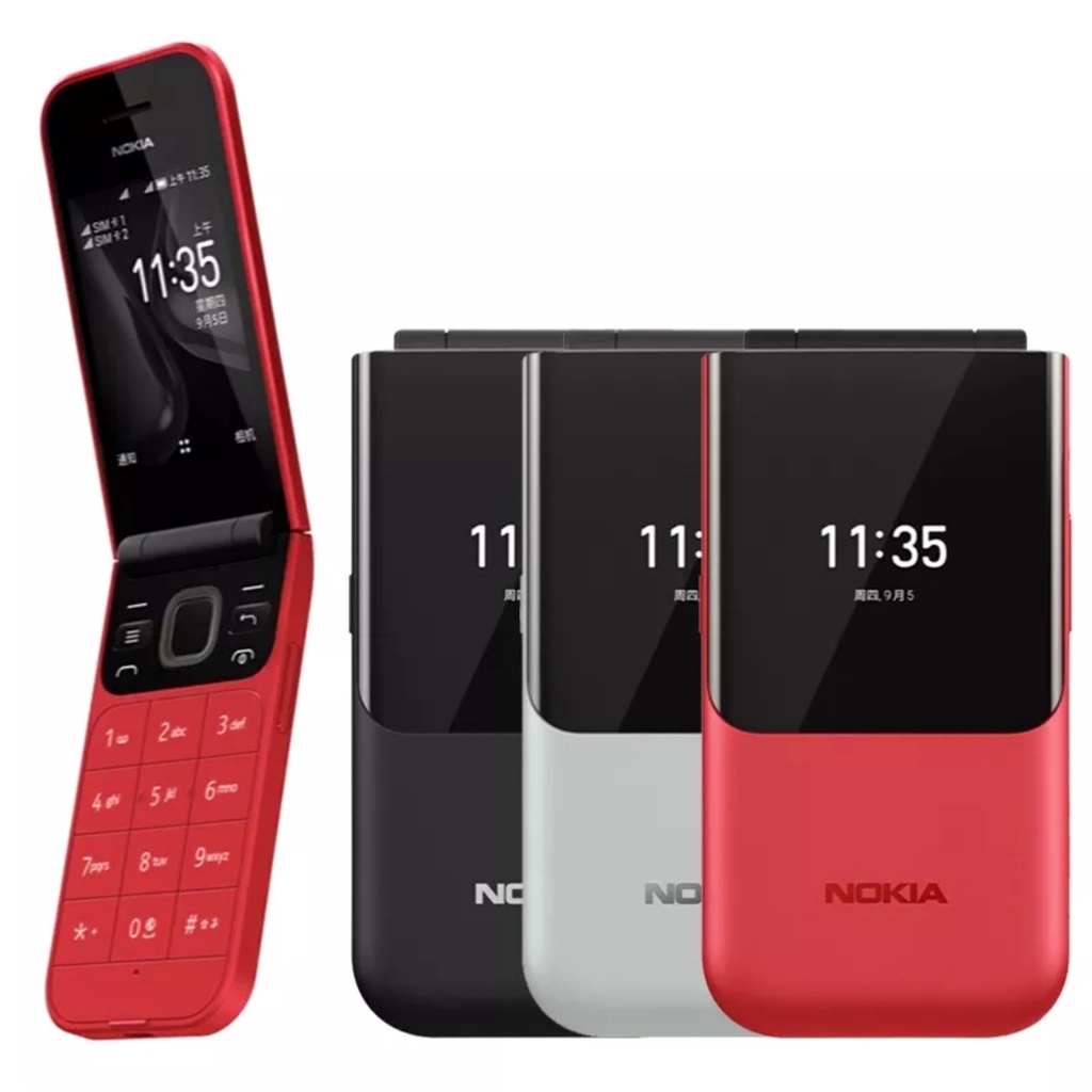 Điện thoại nắp gập 4G Nokia 2720 Flip (2021) mới full pin khủng giá rẻ-Bảo hành 06 tháng