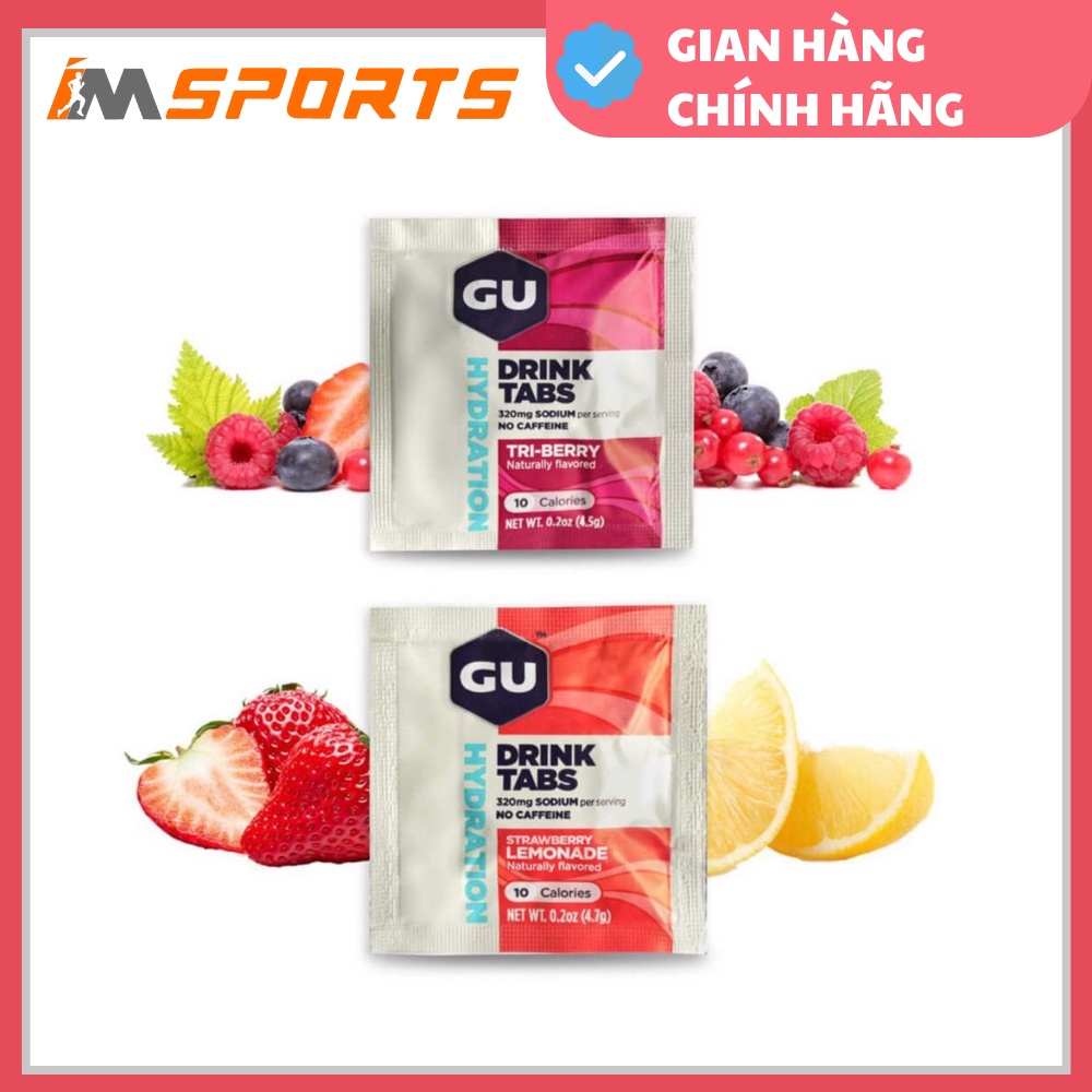 Viên sủi bổ sung điện giải GU HYDRATION DRINK TABS gói 1 viên