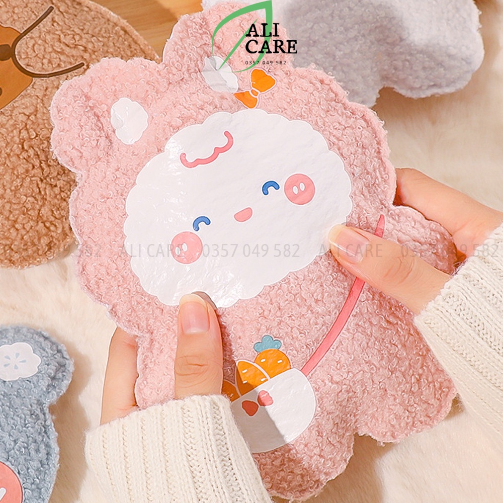 Túi chườm nóng lạnh 350ml chườm nóng giảm đau bụng kinh cho bạn gái, giữ ấm mùa đông, chườm lạnh hạ sốt ALI CARE