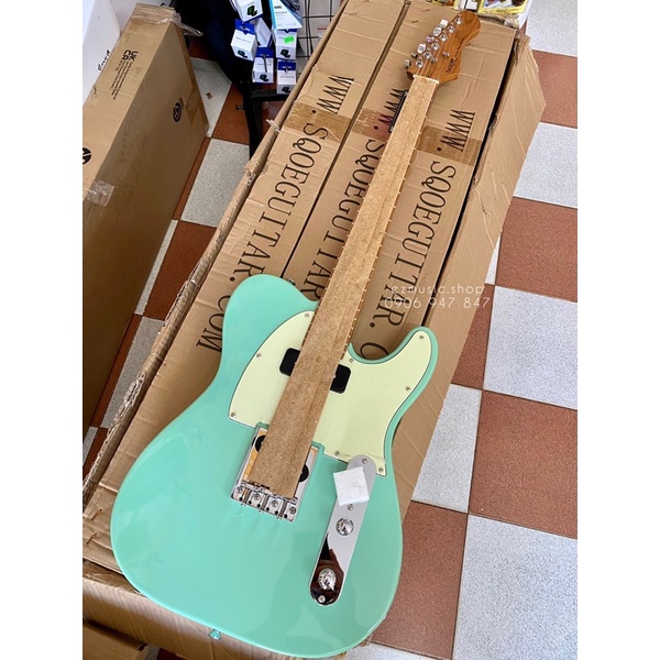 Guitar điện Sqoe SETL-400 Telecaster với pickup P90 và Roasted Maple Neck