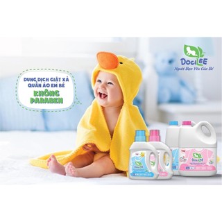 Nước giặt xả quần áo cho em bé 2in1 docilee thái lan 1000-3000ml