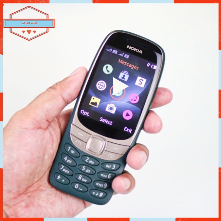 Điện Thoại Cổ Pin Trâu NOKIA 6310 Chính Hãng Bàn Phím Số Cho Người Già FULL BOX