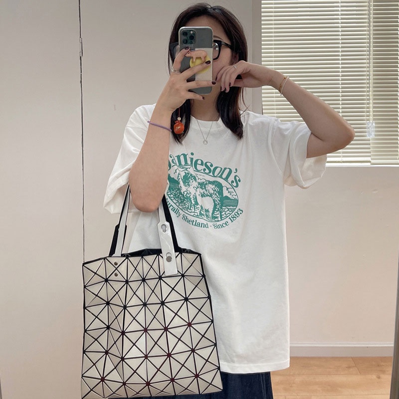 Áo thun XINLANYASHE tay ngắn dáng rộng in chữ phong cách Hàn Quốc thời trang cho nữ