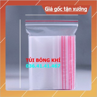 [Kho Xưởng] 100 túi Zipper chỉ đỏ, Zipper Đựng Thực Phẩm, Chất Liệu PE An Toàn