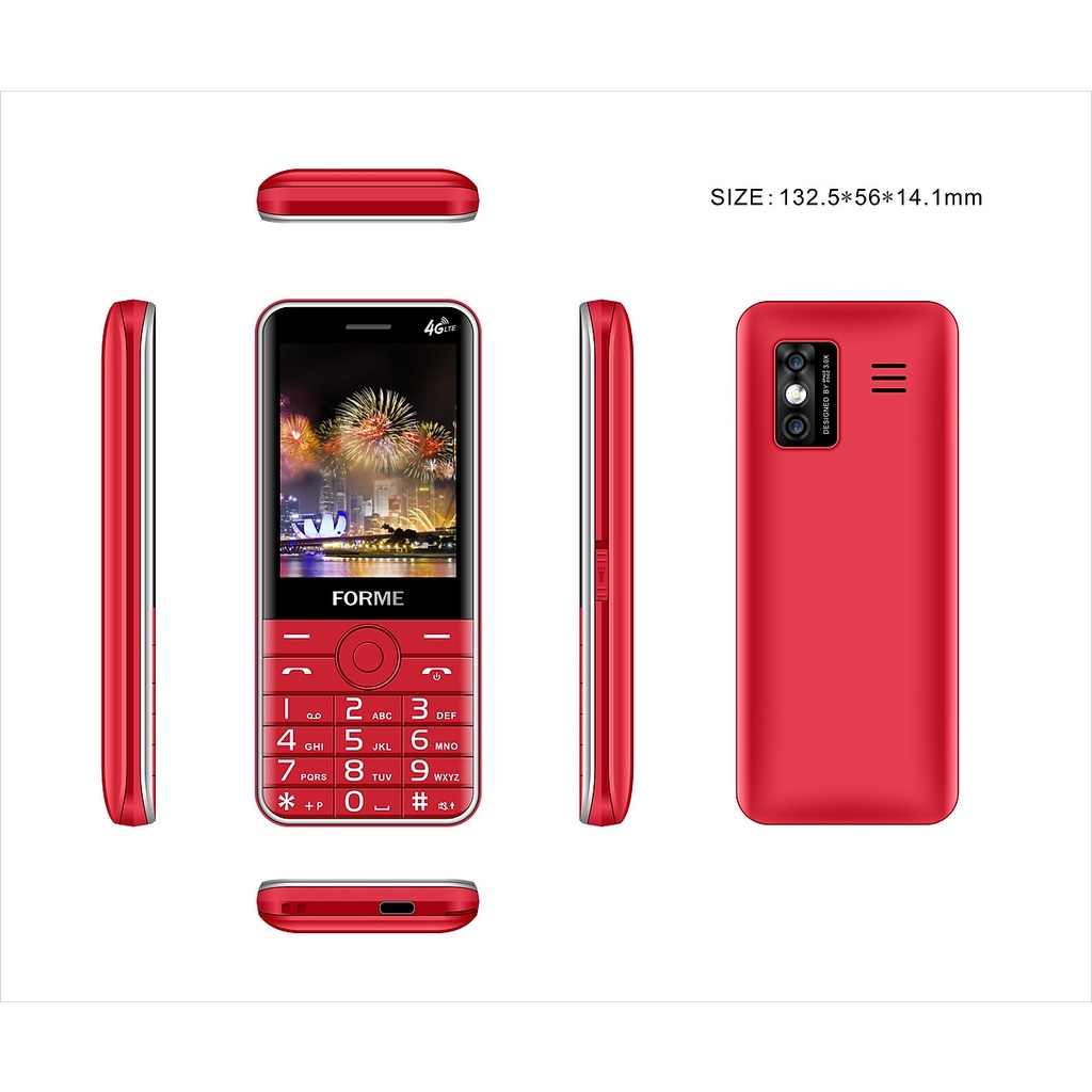 Điện Thoại Di Động Forme D999 4G, Màn hình 2.8" - Hàng Chính Hãng