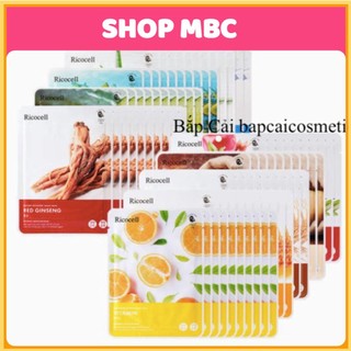 MBC M58 Sét 10 mặt nạ đủ 10 loại Ricocell Natural recovery sheet mask pack 23ml.