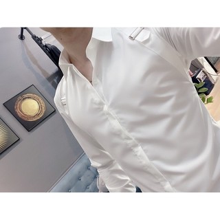 Áo sơ mi phối vai nam cao cấp