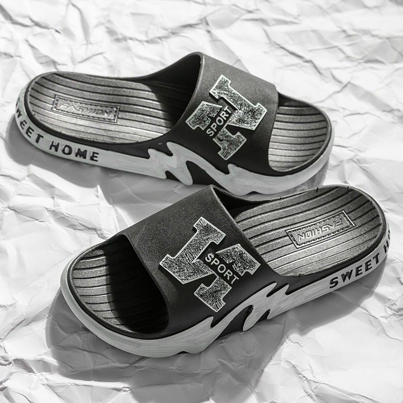 Dép Quai Ngang Đế Dày Chống Trượt Phong Cách Hàn Quốc Thời Trang Mùa Hè Cho Nam