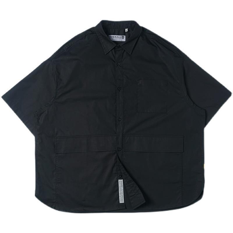 Áo Sơ Mi Tay Ngắn Dáng Rộng Màu Sắc Đơn Giản Thời Trang Xuân Hè Cá Tính Cho Cặ