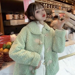 [HÀNG ORDER ~ 10 NGÀY]_ Áo khoác lông cổ tròn ấm áp xinh đẹp ngọt ngào thời trang sang chảnh (CÓ VIDEO & ẢNH THẬT)