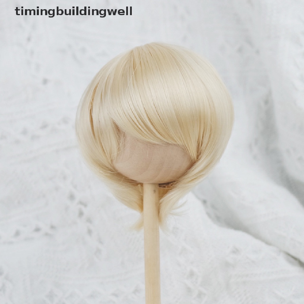 Tóc Giả Ngắn Thẳng Cho Búp Bê 21.5-23cm Tỉ Lệ 1 / 3