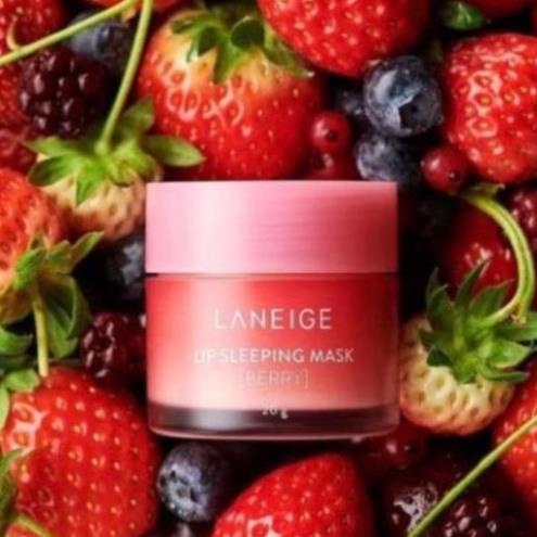 Ủ Môi , Mặt Nạ Ngủ Môi Hàn Quốc Laneige Lip Sleeping Mask Berry 20g - Myphamhienduc