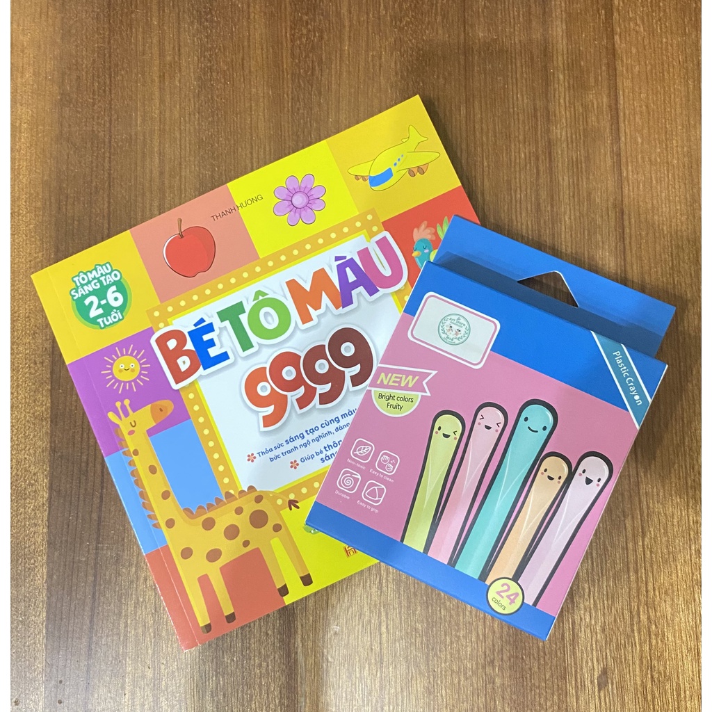 BỘ 24 MÀU HỮU CƠ TẬP VẼ CHO BÉ - AN TOÀN CHO BÉ