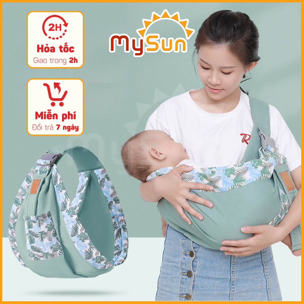 Địu điệu vải trẻ em giá rẻ cho e bé sơ sinh 1 2 3 … 18 tháng tuổi ngồi, nằm MySun
