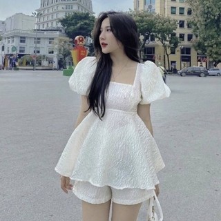 Sét áo babydoll kèm short  [ Ship hoả tốc -  Kèm ảnh thật trải sàn 100% ]