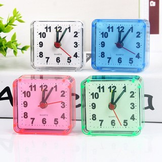Square Crystal Alarm Clock Watch Alarm Clock Bedside Office Electronic Clock