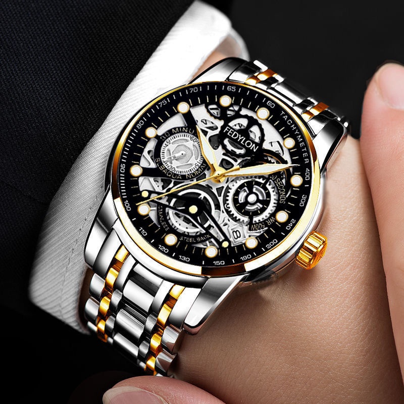 Đồng Hồ Cơ Tự Động Chống Thấm Nước Phát Quang Phong Cách Doanh Nhân Cho Nam