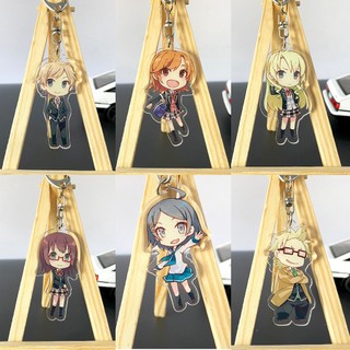Móc khóa mica anime Oregairu - SNAFU Ebina, Iroha, Zaimokuza, Hayato, Komachi, Miura
