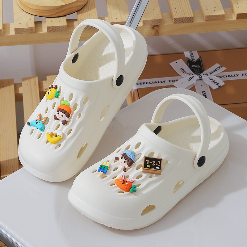 JN Studio  Dép sandal nữ đế bằng Chất Liệu EVA Siêu êm New 2023 Chic Thoải mái Korean Style High quality B21H02D 36Z230909