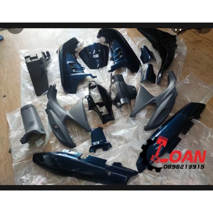 DÀN ÁO SUZUKI VIVA 110 LUÔN TEM MÀU XANH LAM ZIN CHÍNH HÃNG