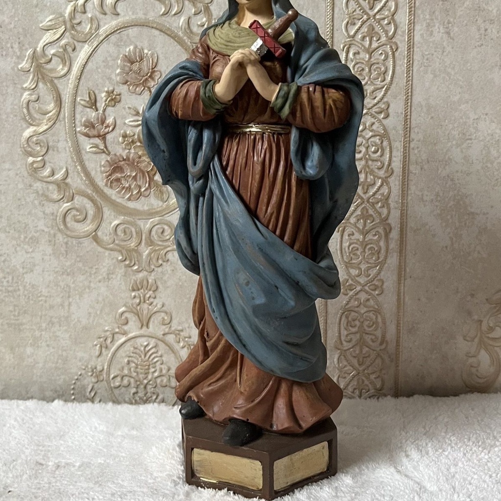 Tượng Công Giáo Bằng Nhựa Resin Kích Thước 26cm Phong Cách Retro