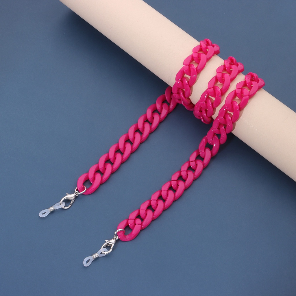 Dây Đeo Mắt Kính Acrylic Dày Hai Màu Hổ Phách Chống Trượt Chống Mất Thời Trang Cho Nữ