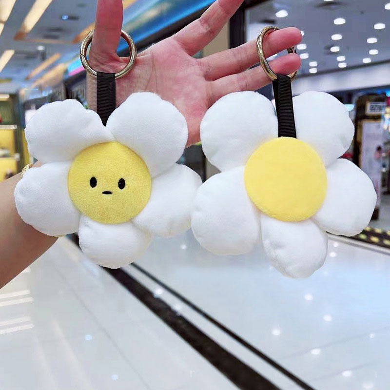 MISCHA Móc Khóa Hình Búp Bê Nhồi Bông Hoa Hướng Dương Siêu Dễ Thương