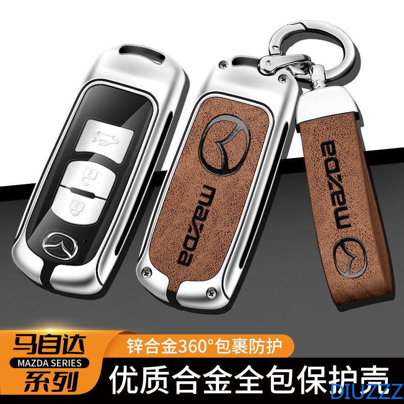 Bao Da Chìa Khóa Xe Hơi Bằng Hợp Kim Kẽm Cho Mazda 2 3 6 Atenza Axela Demio CX-5 CX5 CX-3 CX7 CX-9 2015 2016 2017 2018 2019