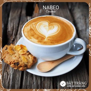 Cốc Cappuccino Vân Đá 220ml - Cốc Ly Cafe - Trà - Có Đĩa Kê - Nhiều Màu Gốm Sứ Bát Tràng Cao Cấp