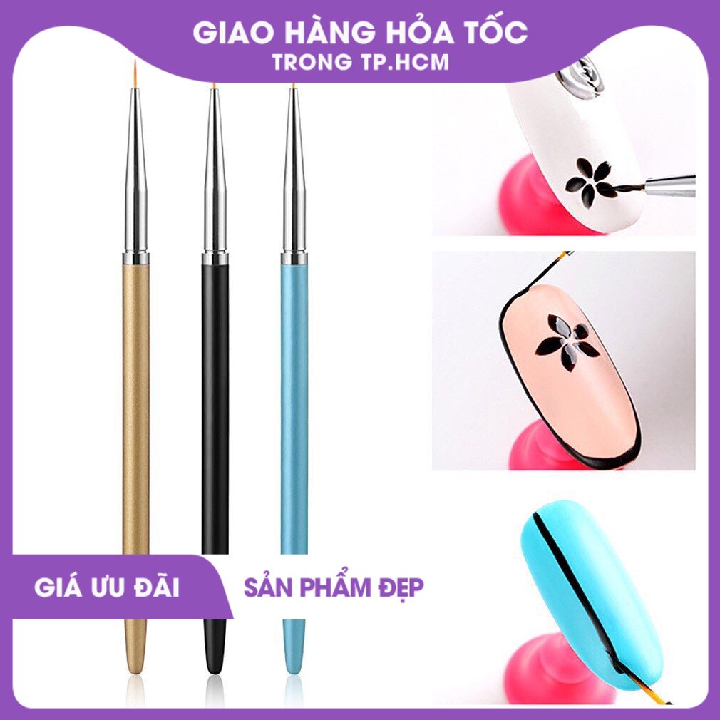 Cọ nét vẽ móng nail set 3 cây 0598