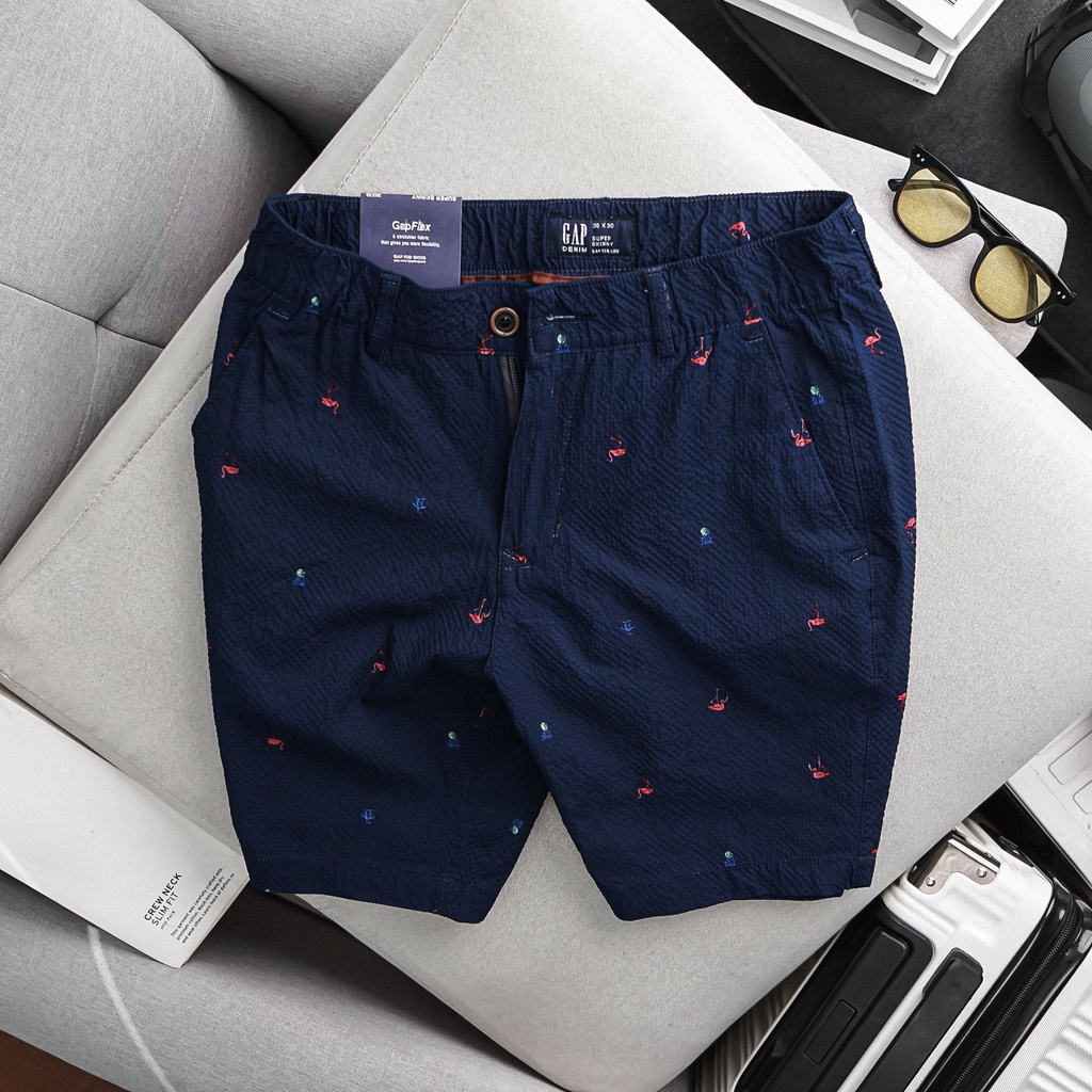 Quần short kaki GAP lưng thun dây rút cao cấp S28