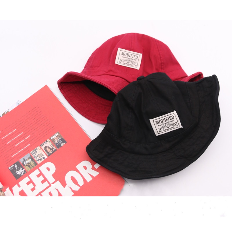 HMH®Mũ lưỡi trai Hàn Quốc mềm mại đơn giản mũ che nắng tag vuông chữ hiện đại mới