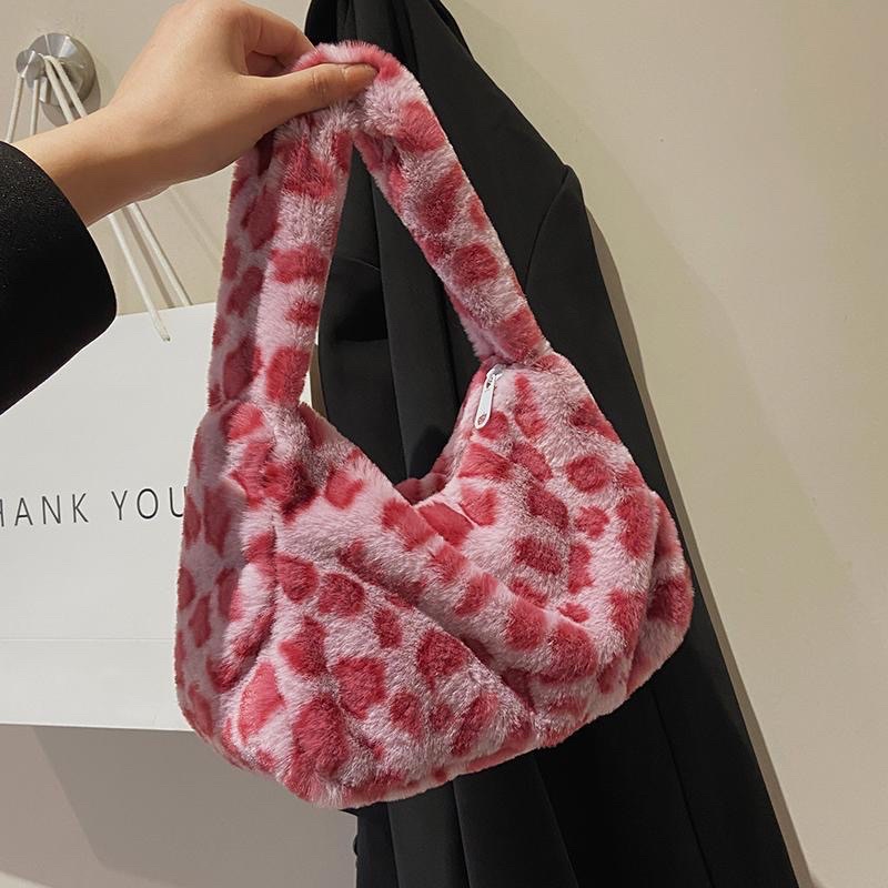 Túi xách đeo tay nữ hoạ tiết da beo báo đốm phong cách Mai Âm Nhạc nữ tính, Túi xách đeo vai nữ thời trang da beo