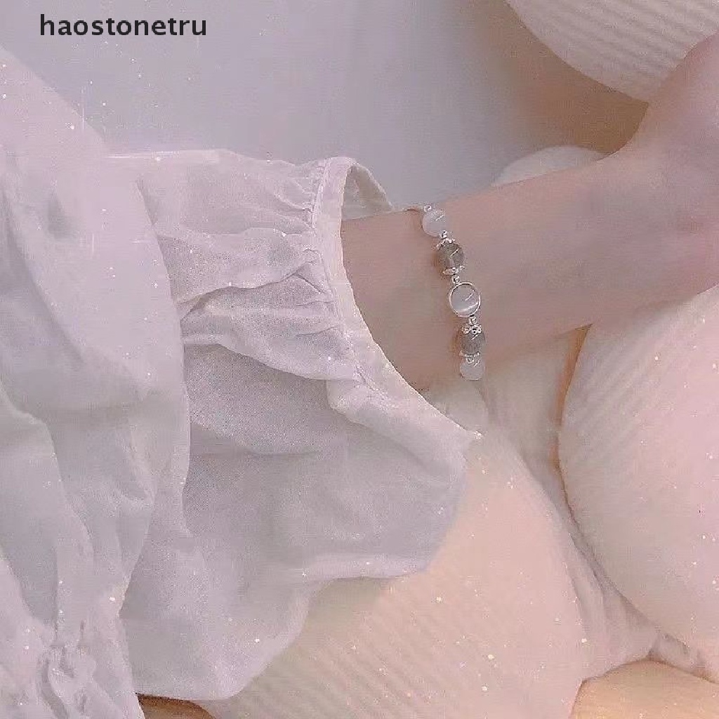 Ru Vòng Tay Chuỗi Hạt Đá Opal Nhân Tạo Tự Nhiên Dễ Thương Thời Trang Cho Nữ