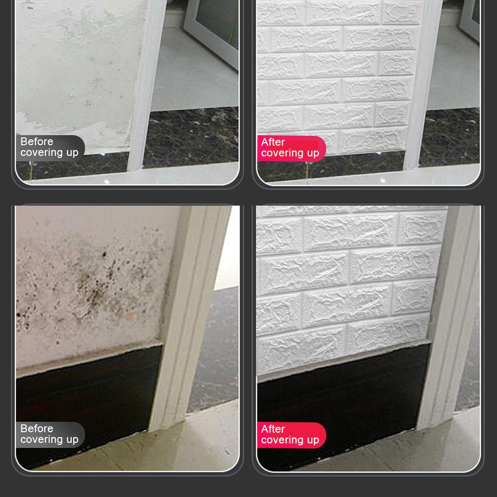 (toyman) Giấy Dán Tường Chống Thấm Nước Phong Cách Đơn Giản Tự Dính Trang Trí Phòng Ngủ Gia Đình