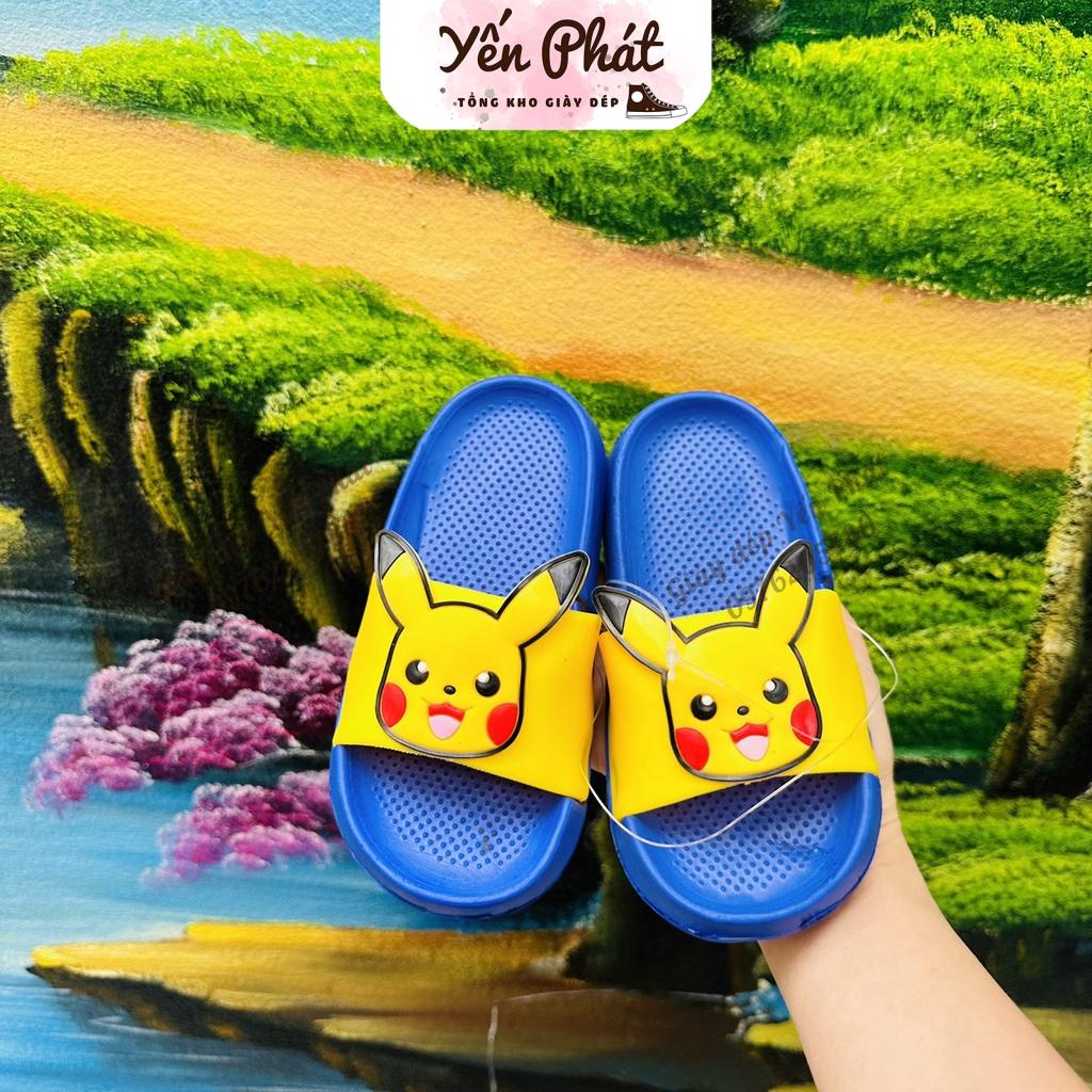 Dép Lê Bé Trai Và Bé Gái Hình Pikachu Từ 2-7 Tuổi Siêu Nhẹ , Dép Quai Ngang Cho bé Chống Nước MS2027