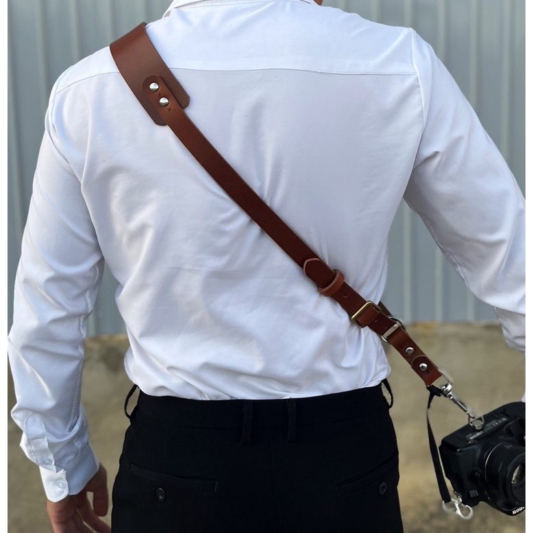 Dây Đeo Máy Ảnh Thao Tác Nhanh - Da Bò Nhập Khẩu