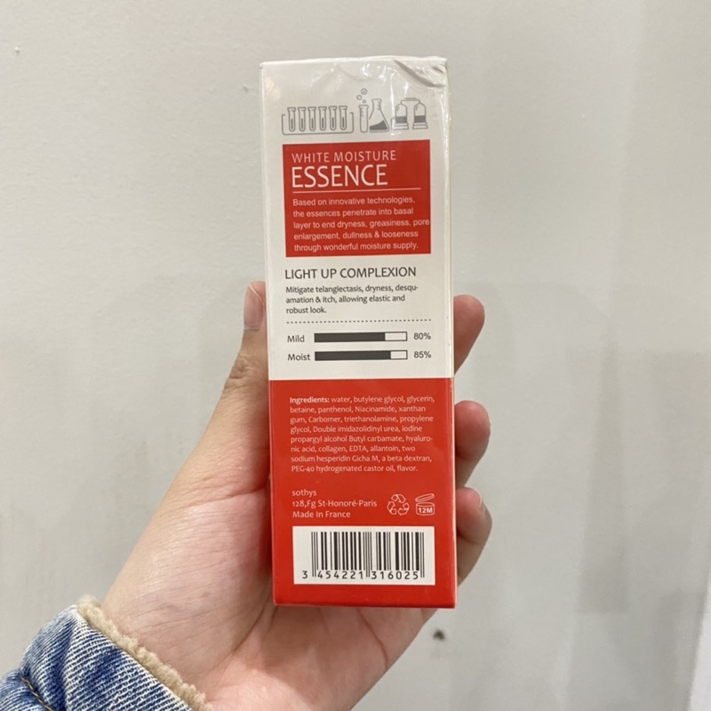 [Hàng Cty] Tinh chất chống lão hóa, nâng cơ Valeria White Moisture Essence 40ml