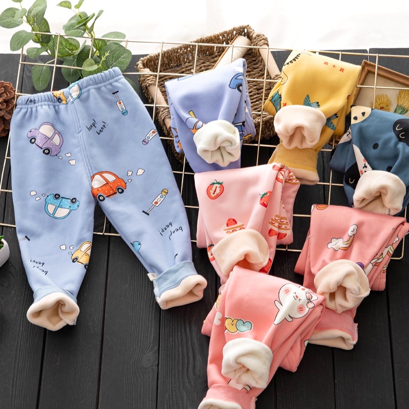 Quần nỉ lót bông dày dặn cho bé trai/ gái