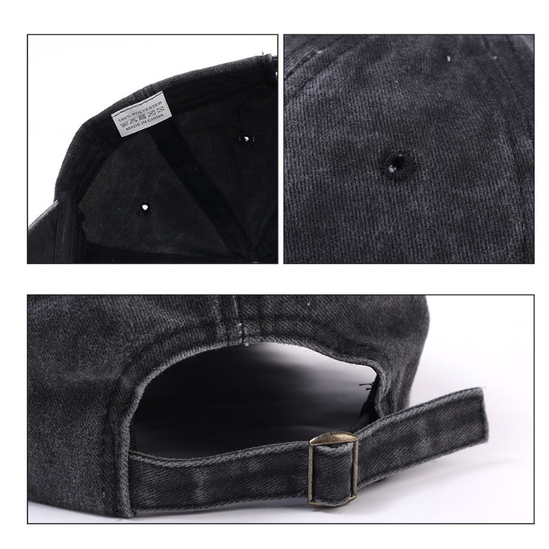 Mũ Lưỡi Trai Denim Màu Trơn Đơn Giản Thời Trang Cho Nam Nữ