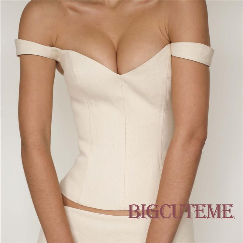 Áo Hai Dây Mùa Hè Màu Sắc Trơn Cổ Chữ V Cho Nữ