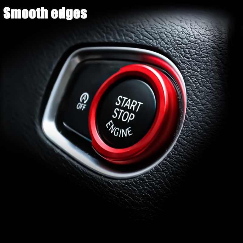 Miếng Dán Trang Trí Nút Khởi Động Xe Hơi BMW 1 / 2 / 3 / 4 series