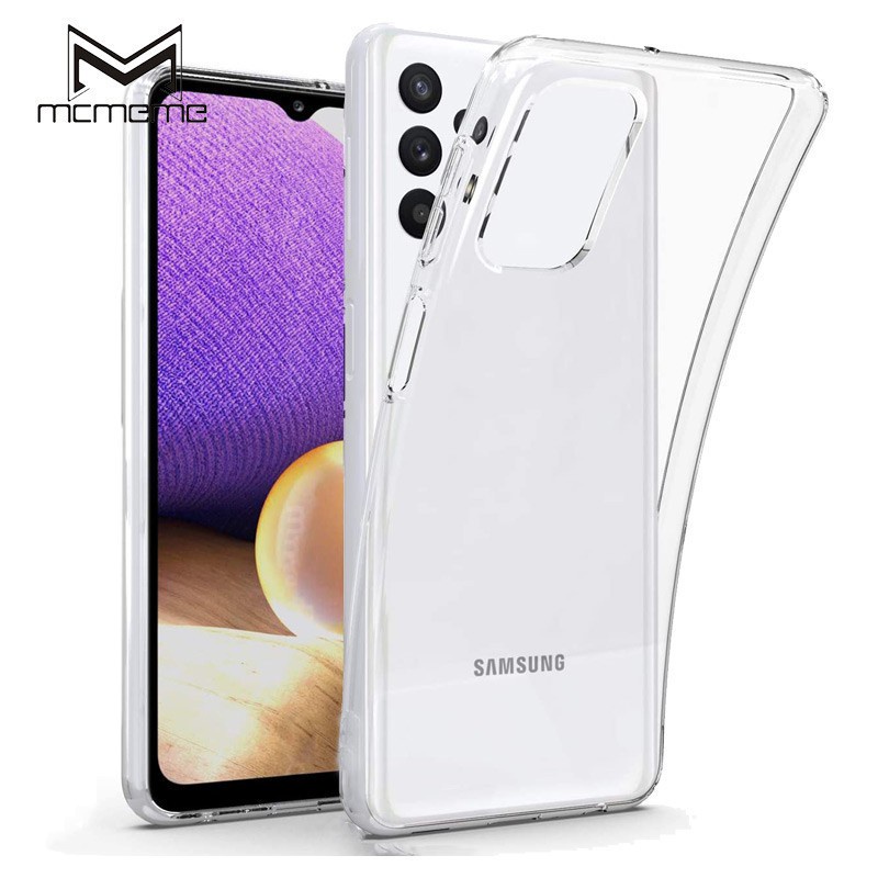 Ốp lưng dẻo trong suốt chống sốc cho Samsung Galaxy A14 A54 A34 A24 A03s A04s A04 A04e A52s A52 A03 A53 A33 A73 A13 A23 A12 A22 A32 A42 A72 A02s A02 Core M14 M13 M23 M33 M53 5G