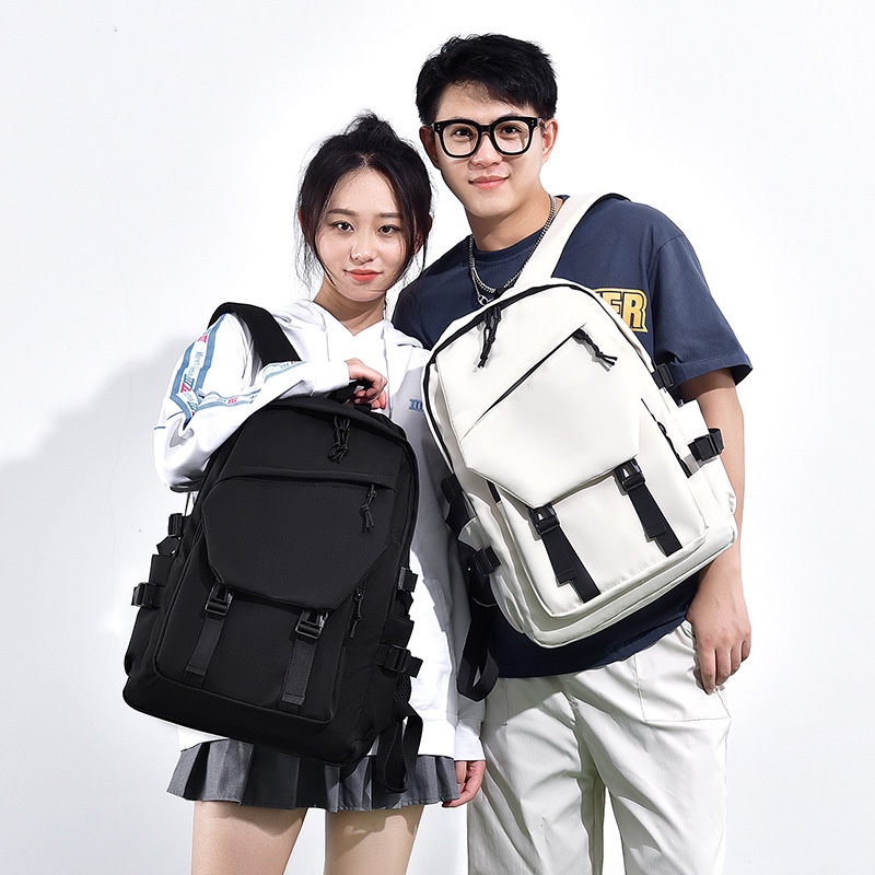 Ba Lô Đi Học Cỡ Lớn Thiết Kế Đơn Giản Thời Trang Cho Cặp Đôi