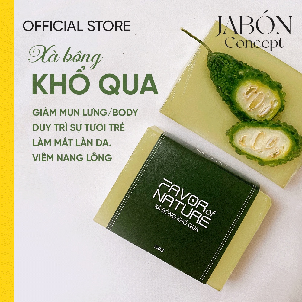 Xà bông Khổ Qua Thiên Nhiên Mướp Đắng Nhẹ Dịu Dưỡng Ẩm Giảm Viêm Mụn - Jabón Concept