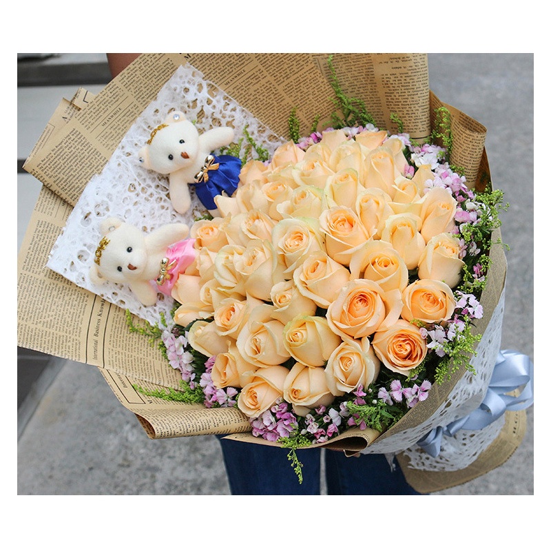 1 Tờ Giấy Gói Hoa 50x70cm Họa Tiết Tờ Báo Tiếng Anh