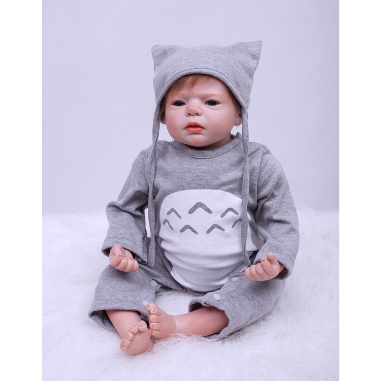 Búp Bê Đồ Chơi Handmade 55cm Sơn 3D Màu Máu Tĩnh Tiểu Thư Dùng Làm Quà Tặng Sinh Nhật Cho Bé