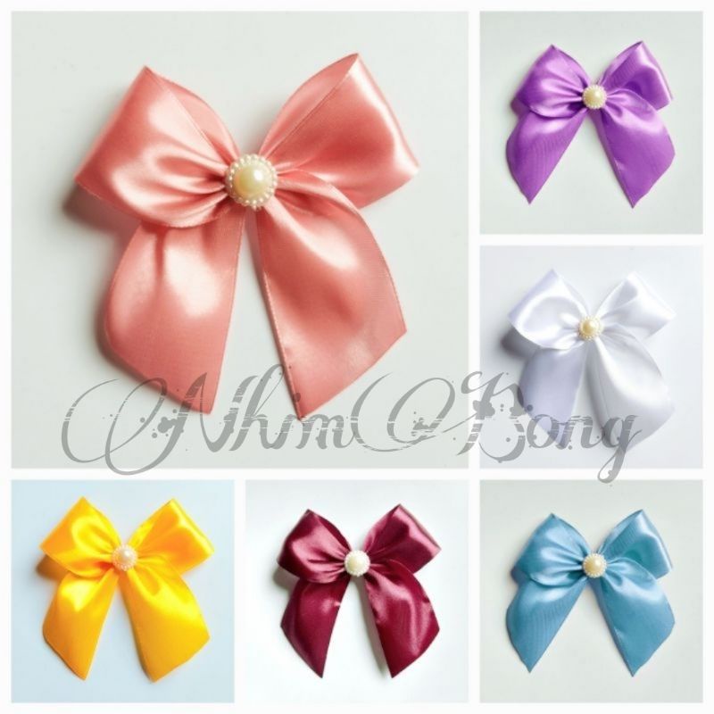 Nơ lụa trang trí 10x10cm/ 4k 1 nơ (N281)
