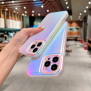 Ốp Điện Thoại Dẻo Màu Laser Họa Tiết Trái Tim 3D Sang Trọng Kèm Vòng Đeo Tay Cho iPhone 11 12 13 14 Pro Max