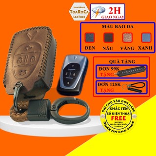 Bao da chìa khoá VinFast VF8.VF9  VFE34,E34,VFE34 ô tô xe điện chât liệu da bò hoàn thiện bằng tay Toaroca